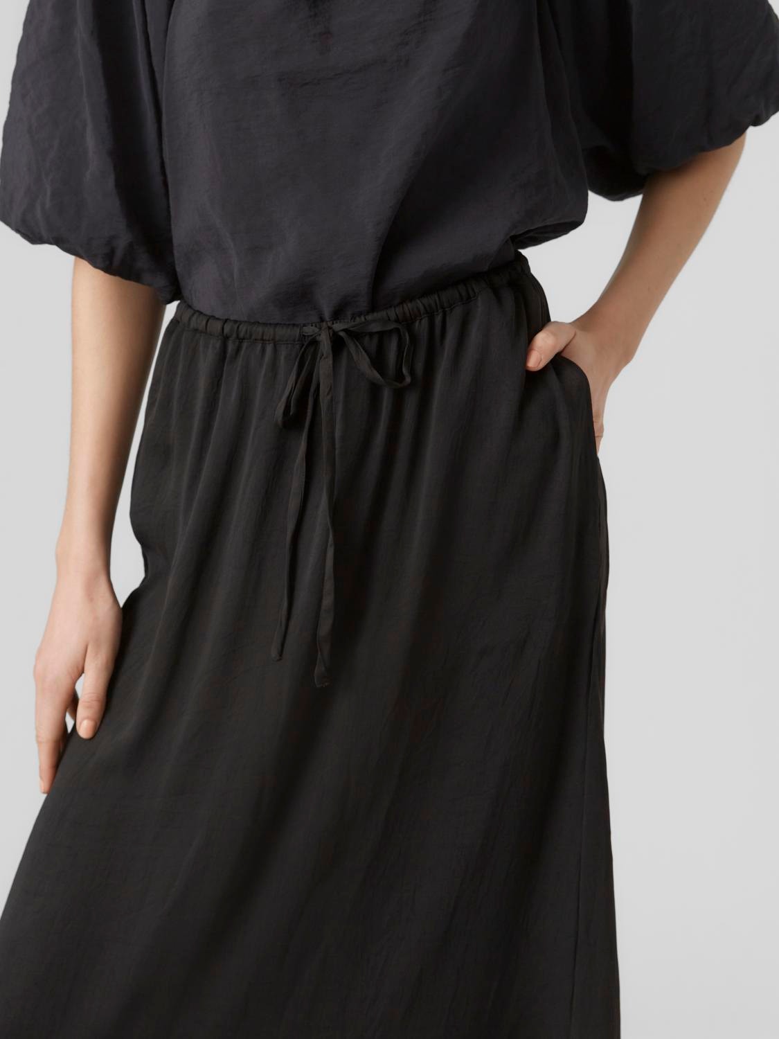 Vero Moda VMFABIANA Long Skirt -Black - 10290484