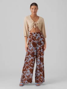 Vero Moda VMFATAL Mid waist Trousers -Halogen Blue - 10290504