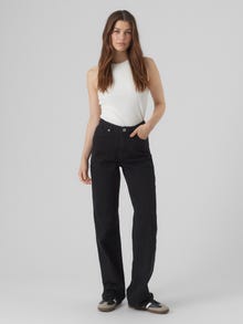 Vero Moda VMTESSA High rise Wide fit Jeans -Black - 10290541
