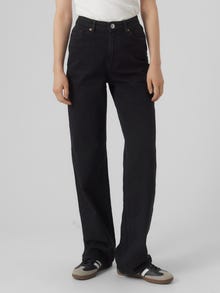 Vero Moda VMTESSA High rise Wide fit Jeans -Black - 10290541