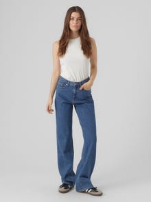 Vero Moda VMTESSA Taille haute Wide Fit Jeans -Medium Blue Denim - 10290544