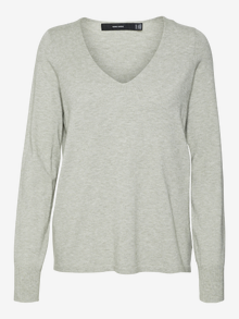 Vero Moda VMHAPPINESS Pull-overs -Light Grey Melange - 10290604
