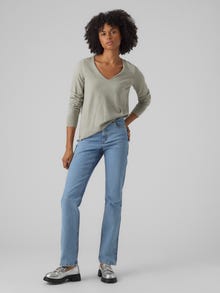 Vero Moda VMHAPPINESS Pull-overs -Light Grey Melange - 10290604