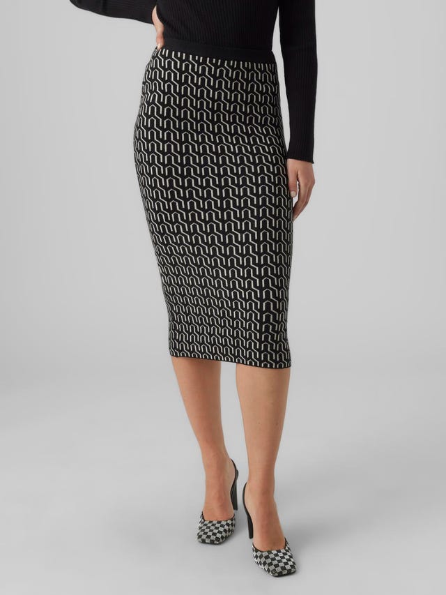 Vero Moda VMGOLDNEEDLE Regular waist Midi skirt - 10290623