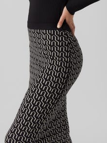 Vero Moda VMGOLDNEEDLE Regular waist Midi skirt -Black - 10290623