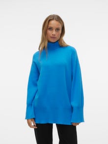 Vero Moda VMGOLDNEEDLE Sweter -French Blue - 10290626