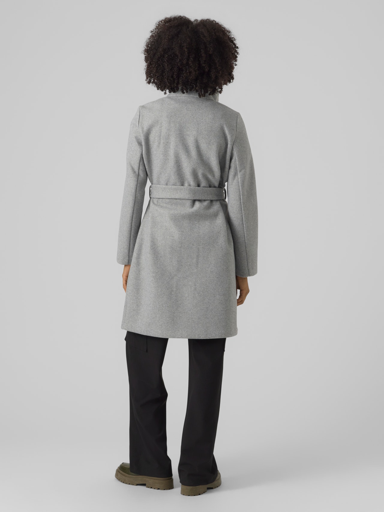 Vero Moda VMPOPALLY Manteaux -Light Grey Melange - 10290640