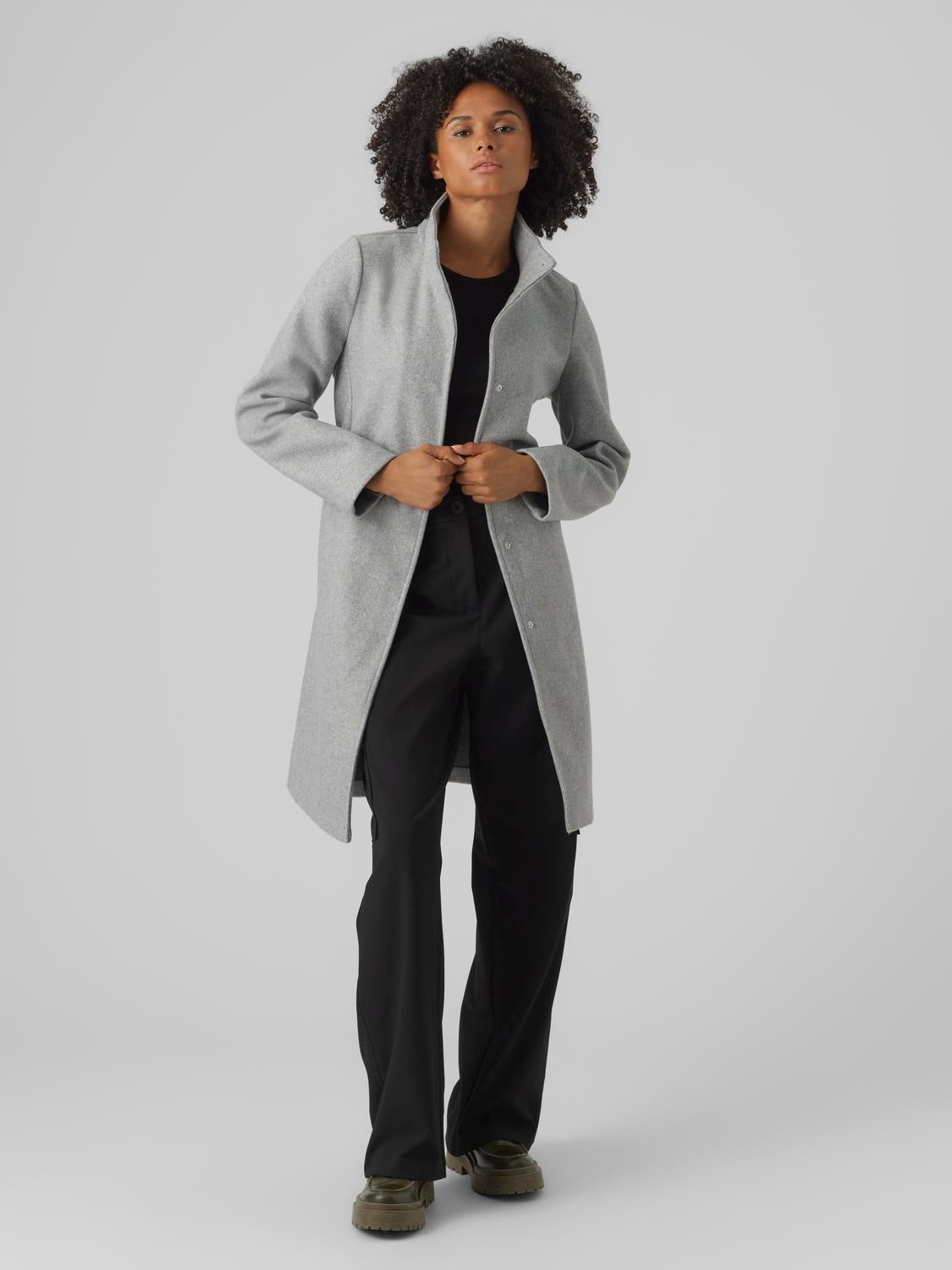 Light grey clearance long coat