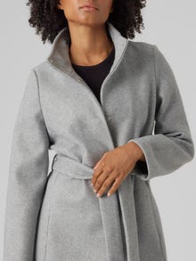 Vero Moda VMPOPALLY Manteaux -Light Grey Melange - 10290640