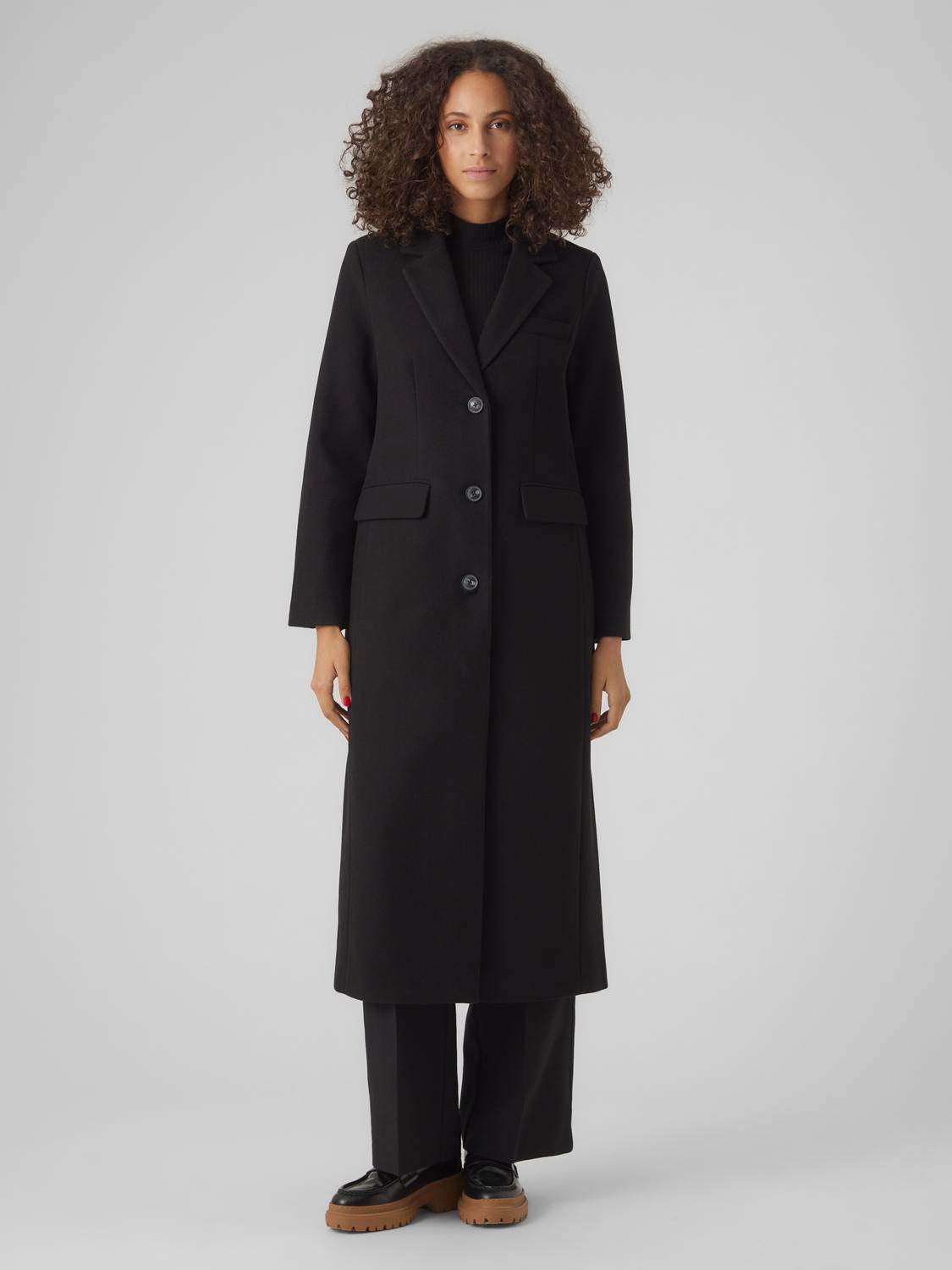 Vero moda hot sale black coat