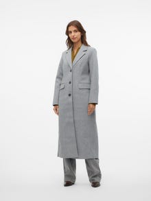 Vero Moda VMVINCEMILAN Mantel -Light Grey Melange - 10290651