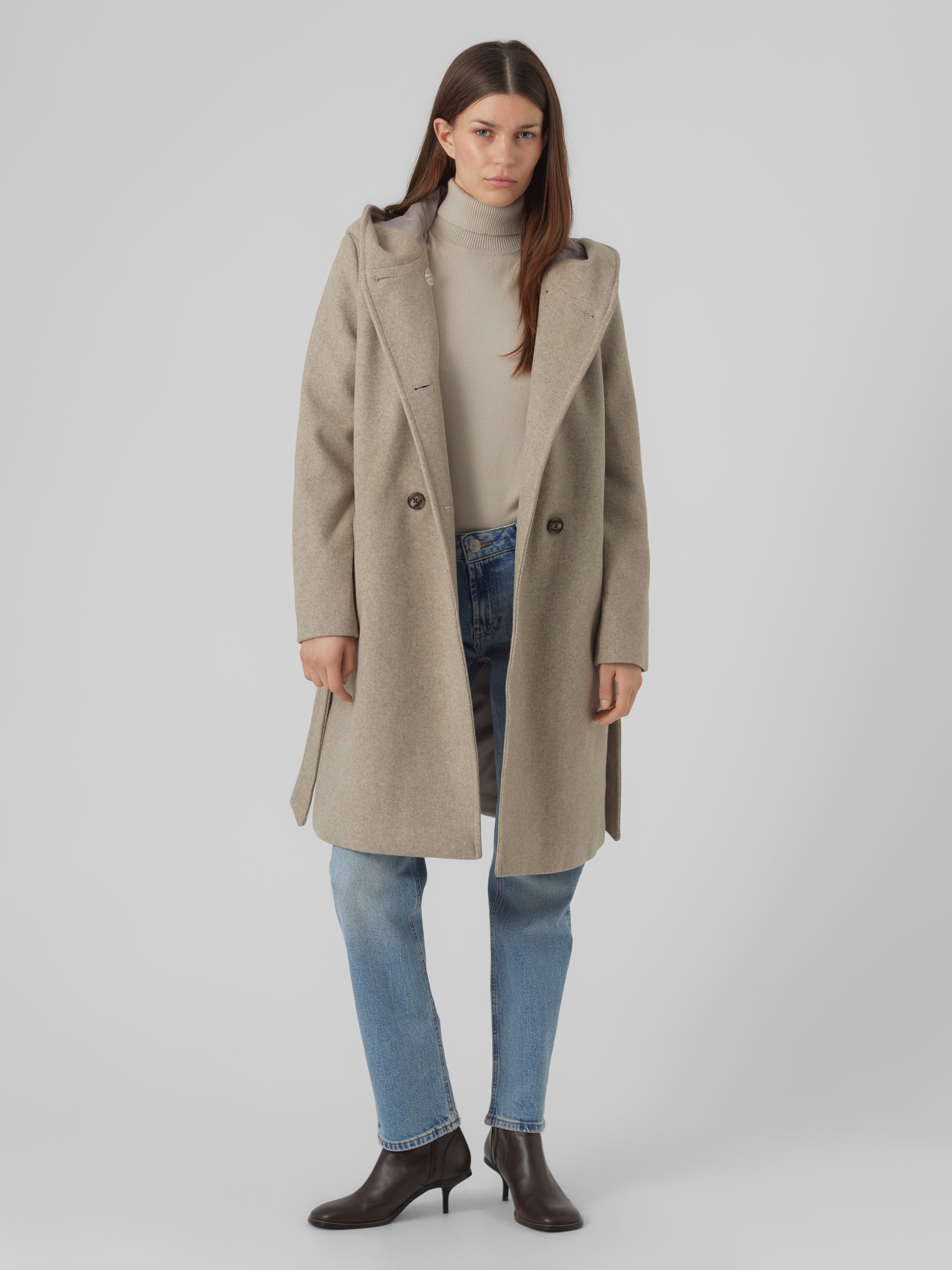 VMVINCEFIONA Abrigos Marron claro Vero Moda