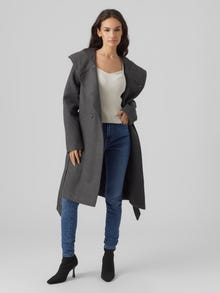Vero Moda VMVINCEFIONA Coat -Dark Grey Melange - 10290662