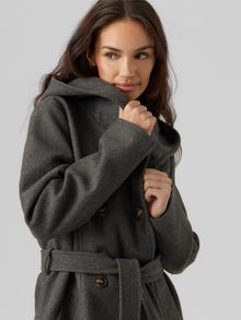 Vero Moda VMVINCEFIONA Coat -Dark Grey Melange - 10290662
