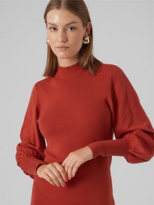 Vero Moda VMHOLLYKARISPUFF Korte jurk -Red Ochre - 10290665