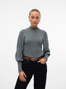 Vero Moda VMHOLLYKARISPUFF Sweter -Balsam Green - 10290671