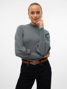 Vero Moda VMHOLLYKARISPUFF Sweter -Balsam Green - 10290671