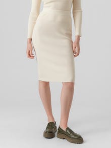Vero Moda VMKARIS High waist Midi skirt -Birch - 10290677