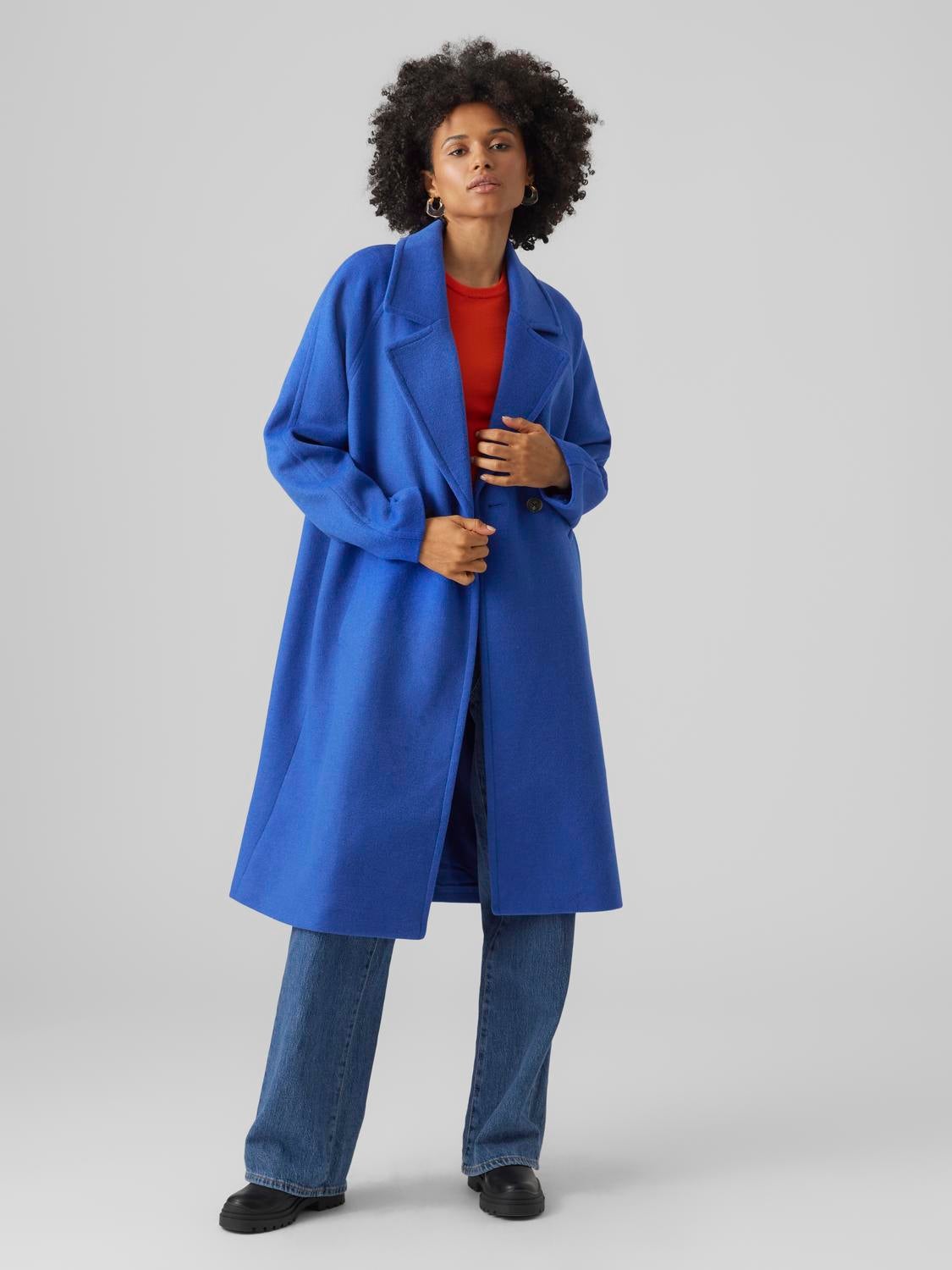 vero moda blauer mantel