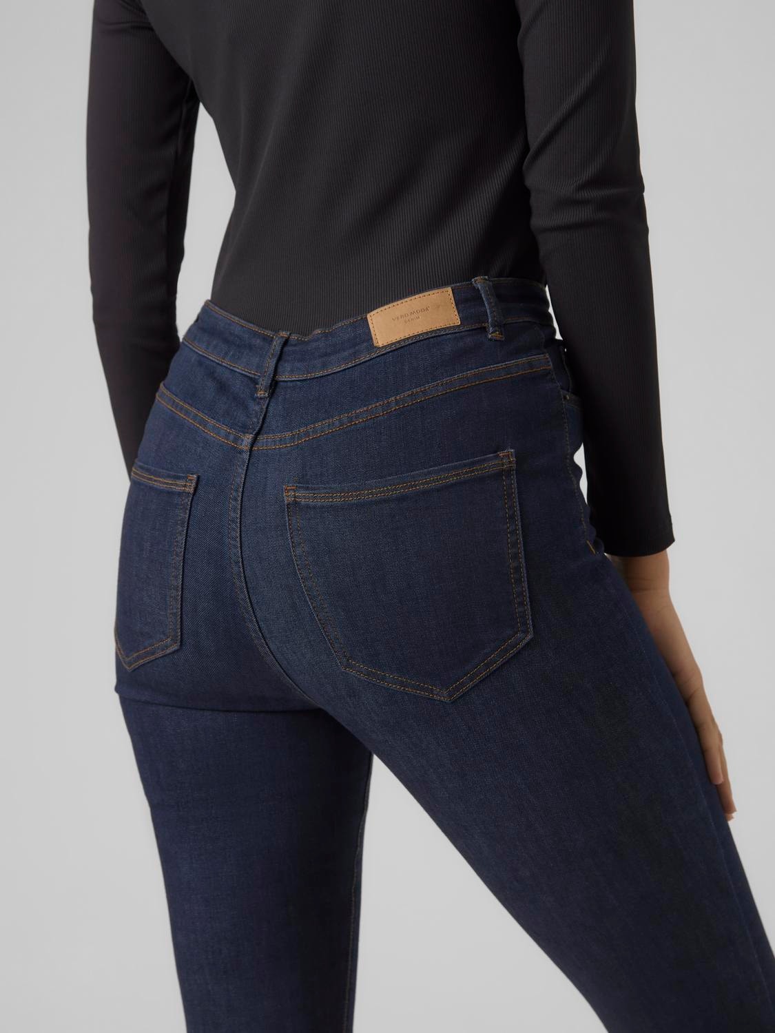Vero Moda VMSOPHIA Taille haute Skinny Fit Jeans -Dark Blue Denim - 10290680