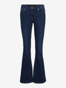 Vero Moda VMSCARLET Mid rise Flared Fit Jeans -Dark Blue Denim - 10290696