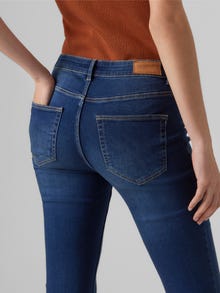 Vero Moda VMSCARLET Mid rise Flared Fit Jeans -Dark Blue Denim - 10290696