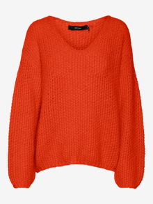 Vero Moda VMERIN Pullover -Tangerine Tango - 10290699