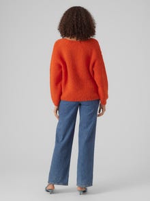 Vero Moda VMERIN Pullover -Tangerine Tango - 10290699