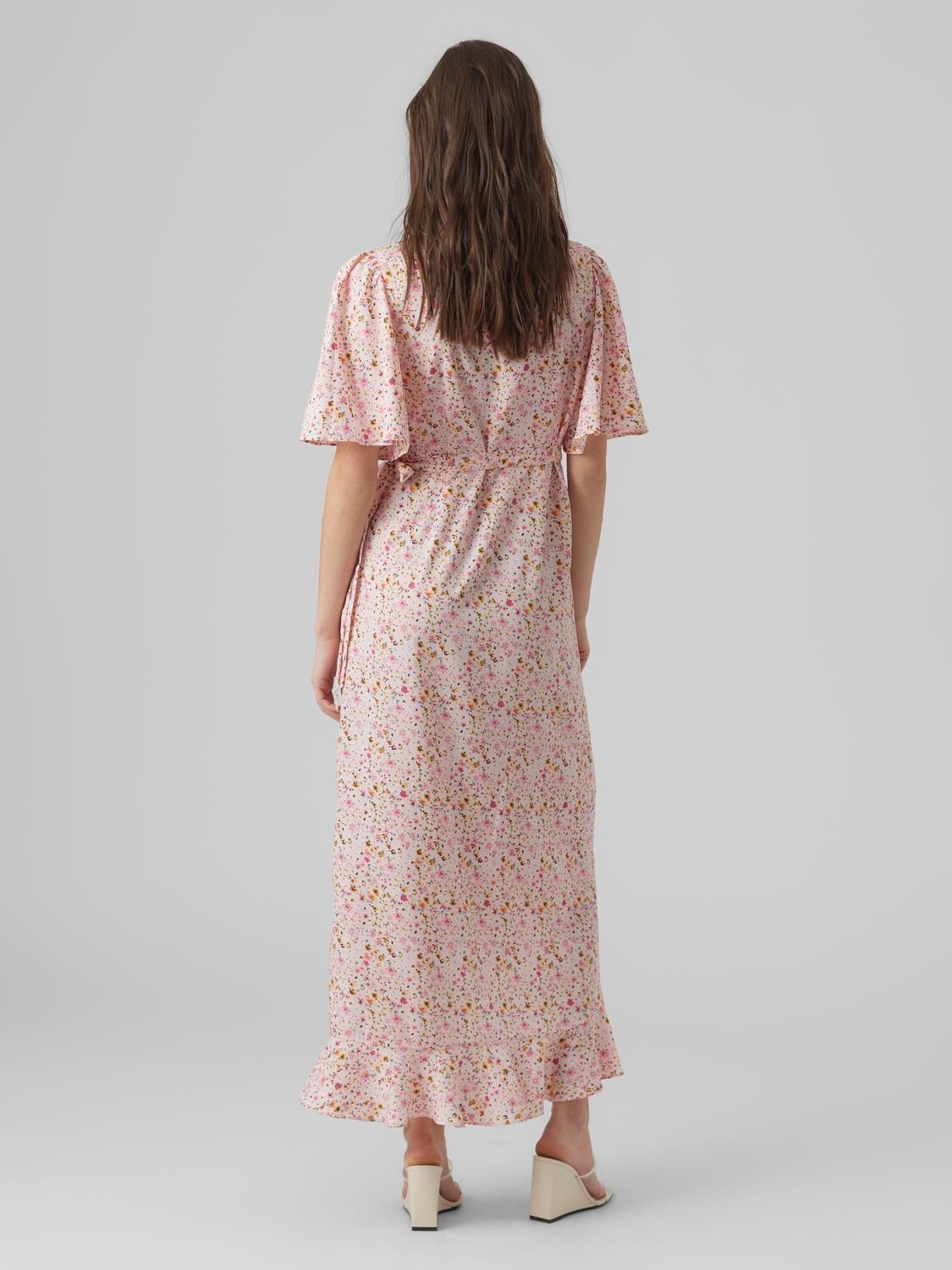 Vero Moda VMEMMA Długa sukienka -Parfait Pink - 10290768
