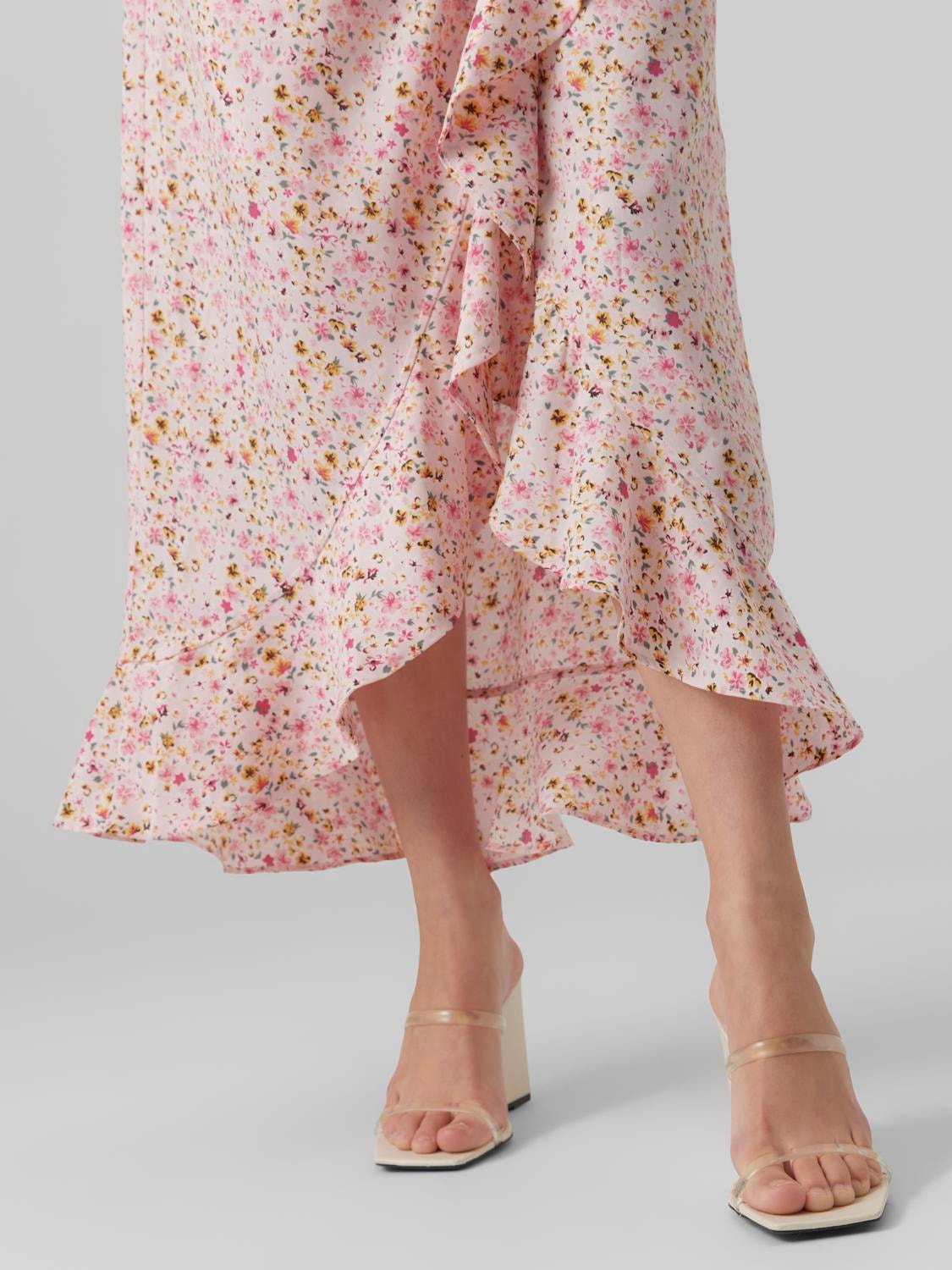 Vero Moda VMEMMA Długa sukienka -Parfait Pink - 10290768