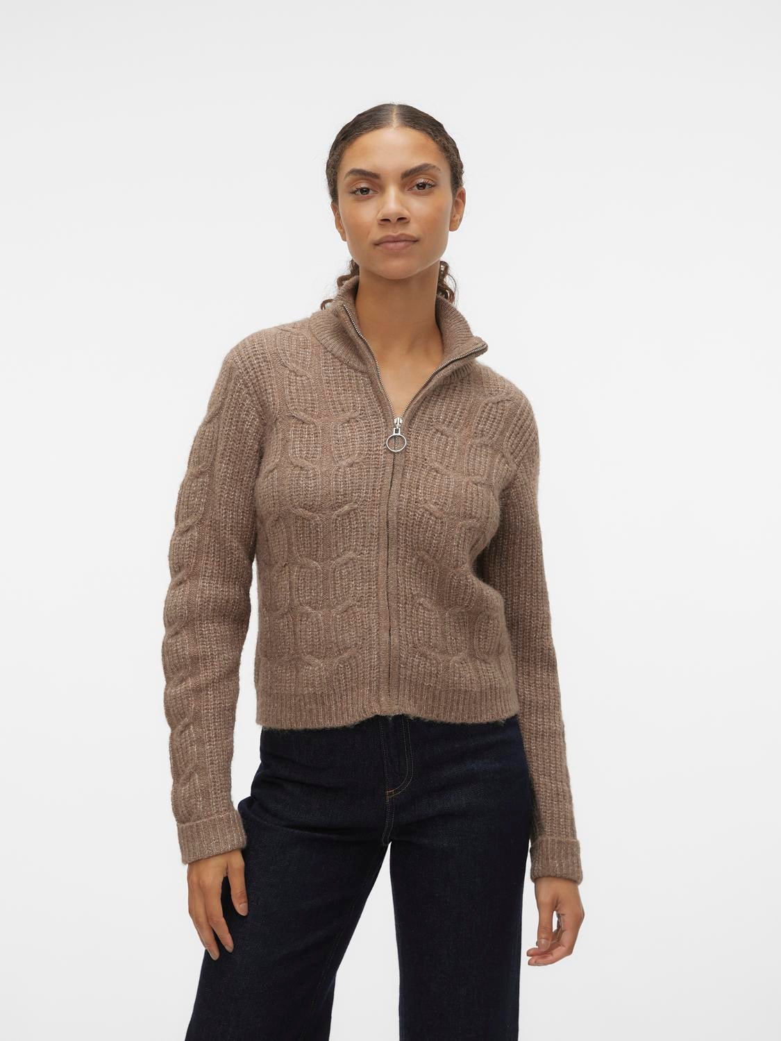 Vero Moda VMADRIANA Knit Cardigan -Brown Lentil - 10290808