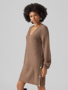 Vero Moda VMTINI Kort kjole -Brown Lentil - 10290817