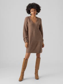 Vero Moda VMTINI Kort kjole -Brown Lentil - 10290817