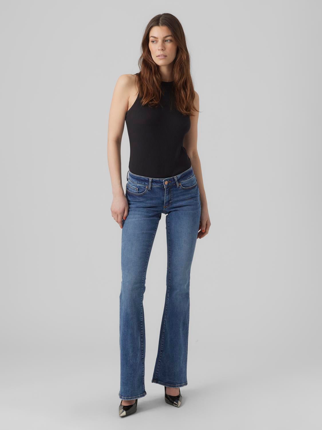 Low rise store jeans