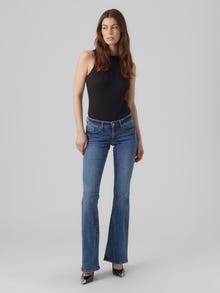 Vero Moda VMSIGI Matala vyötärö Flared fit Farkut -Medium Blue Denim - 10290825
