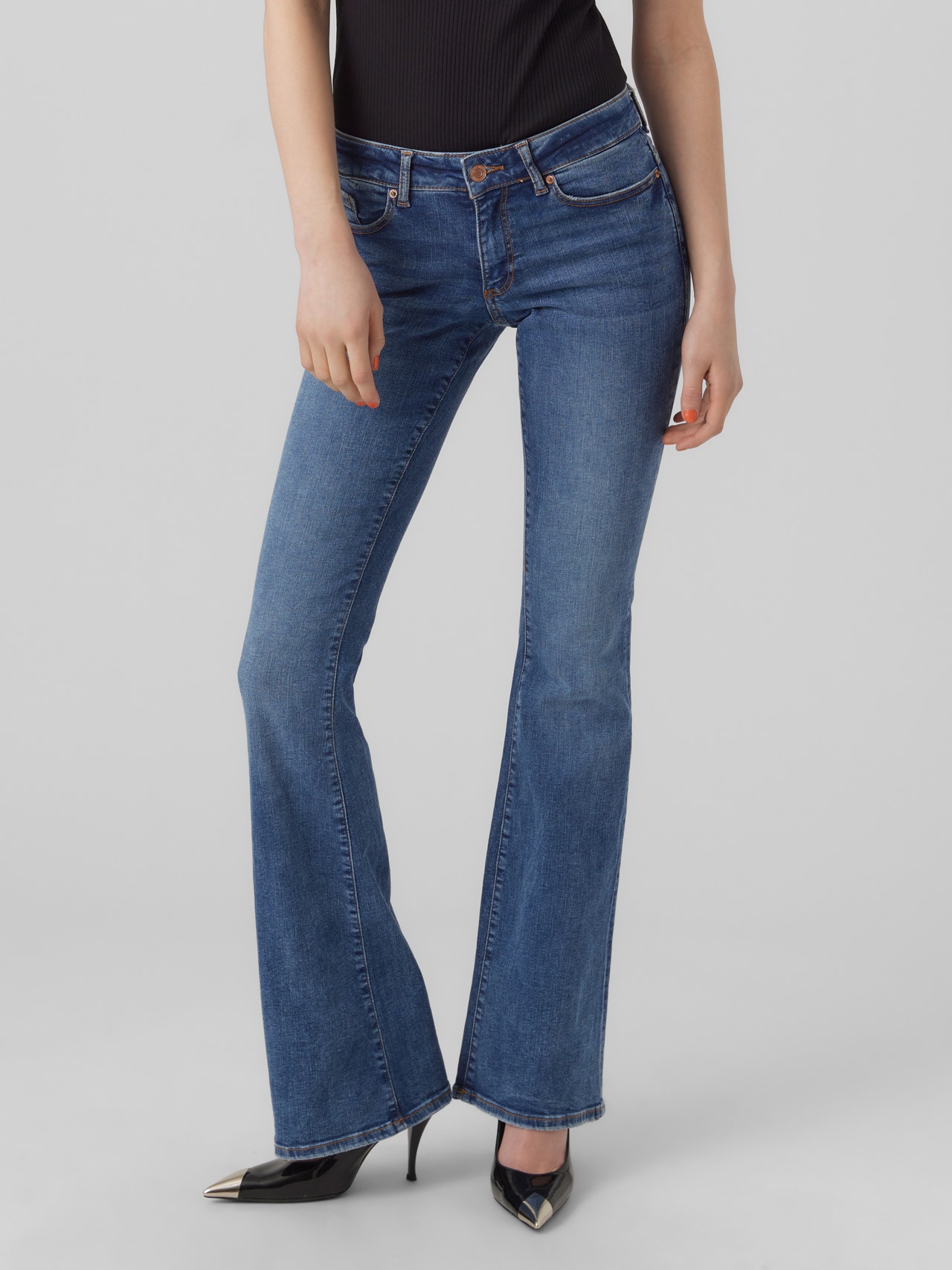 Vero Moda VMSIGI Ausgestellt Jeans -Medium Blue Denim - 10290825