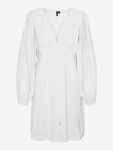 Vero Moda VMDORA Kort kjole -Snow White - 10290895
