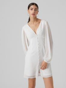 Vero Moda VMDORA Kort kjole -Snow White - 10290895