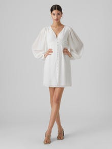 Vero Moda VMDORA Short dress -Snow White - 10290895
