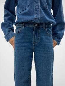 Vero Moda VMDAISY Tiro alto Vaqueros -Medium Blue Denim - 10290899