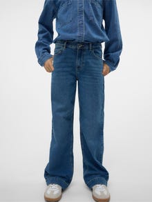 Vero Moda VMDAISY Tiro alto Vaqueros -Medium Blue Denim - 10290899