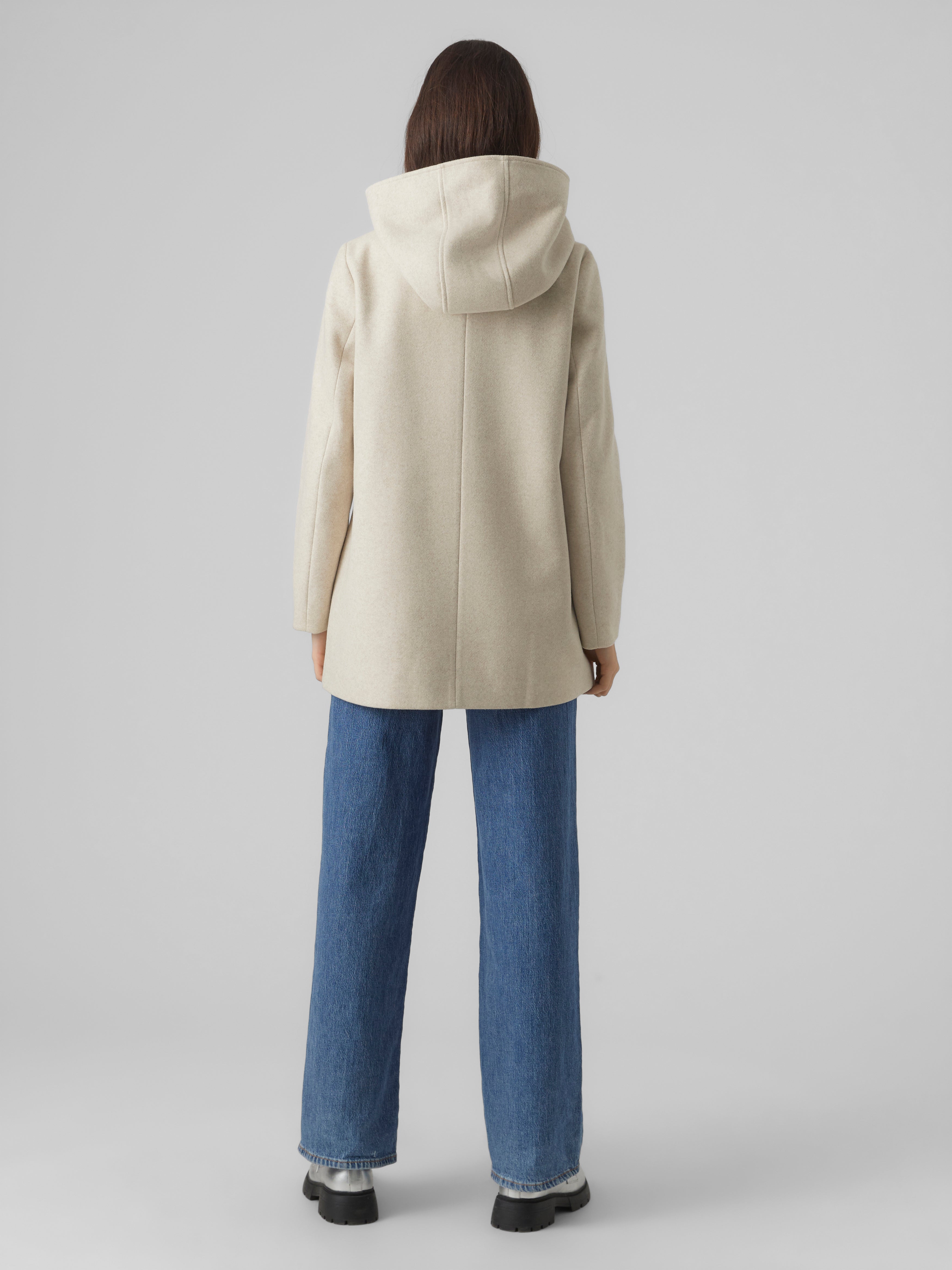 Vero moda hooded wool on sale coat