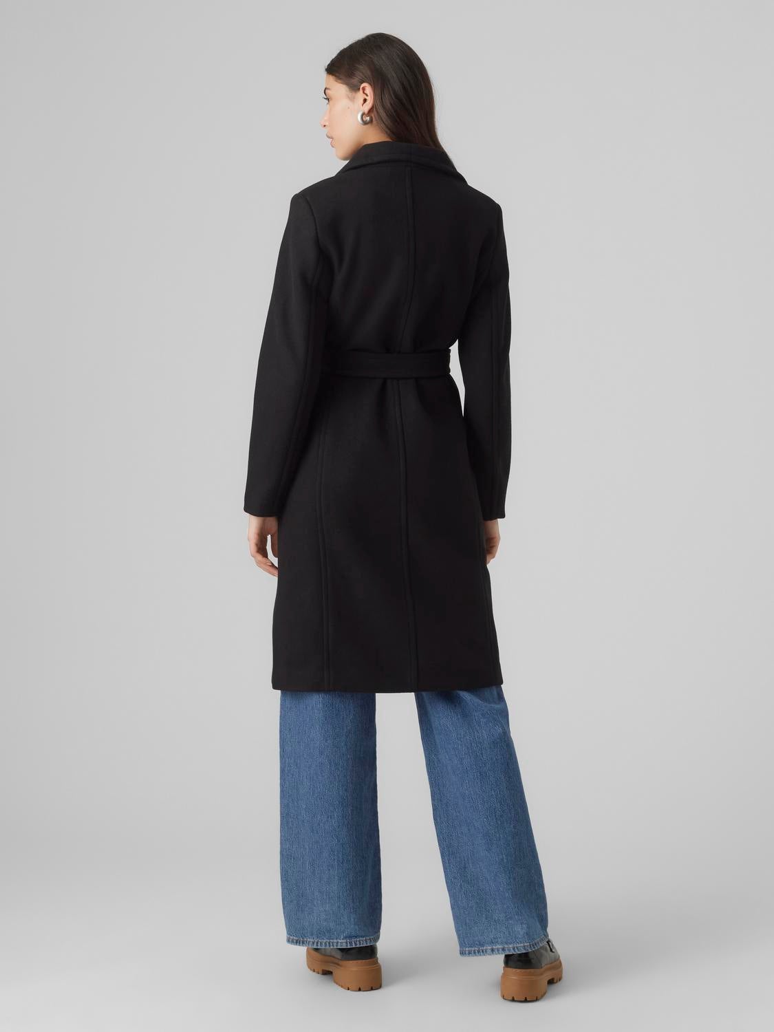 Vero moda black on sale coat