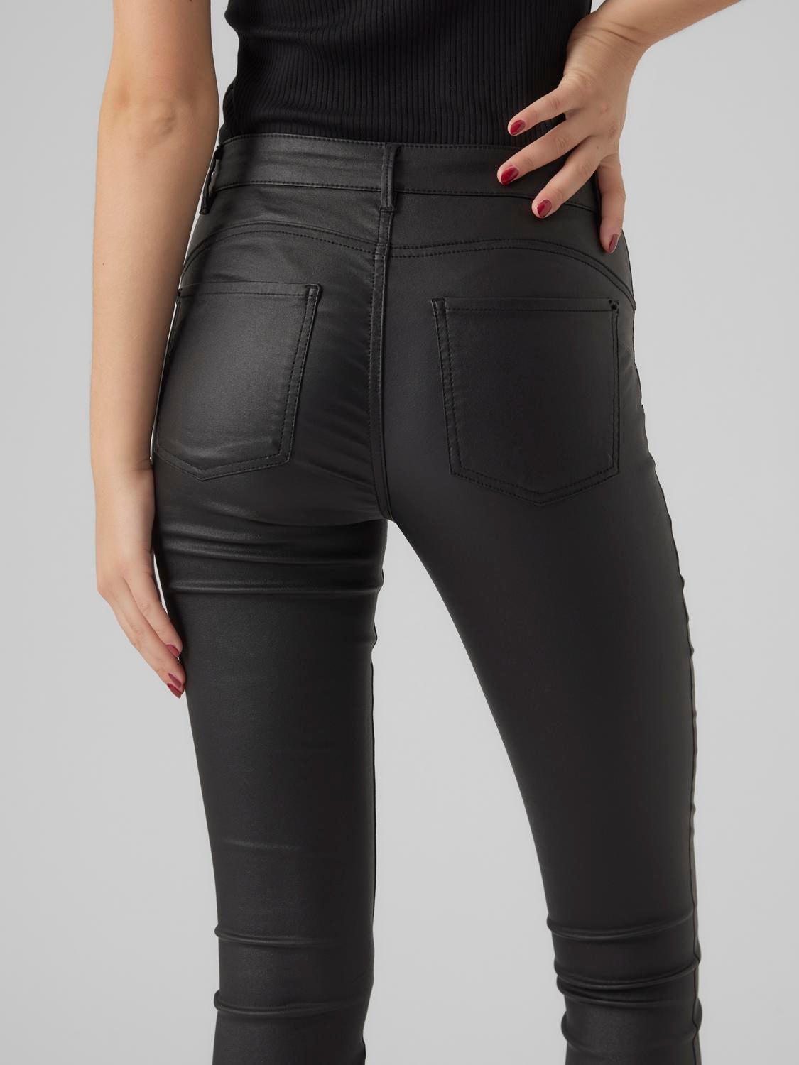 Vero moda hot sale leather trousers