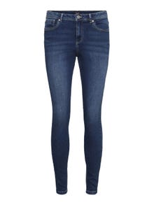 Vero Moda VMTANYA Mid rise Skinny fit Jeans -Dark Blue Denim - 10291106