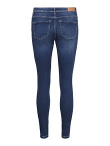 Vero Moda VMTANYA Taille moyenne Skinny Fit Jeans -Dark Blue Denim - 10291106