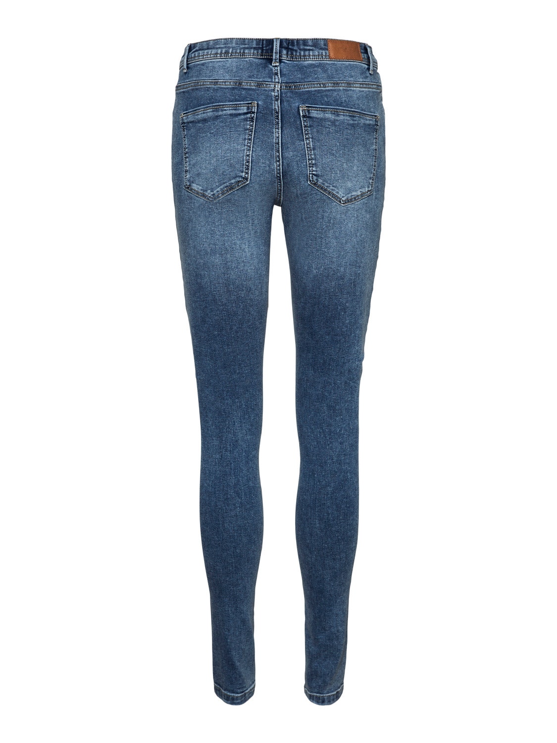 Vero Moda VMTANYA Mid rise Skinny Fit Jeans -Medium Blue Denim - 10291108