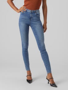 Vero Moda VMTANYA Vita media Skinny Fit Jeans -Medium Blue Denim - 10291108