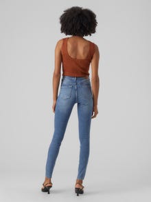 Vero Moda VMTANYA Normaali vyötärö Skinny fit Farkut -Medium Blue Denim - 10291108