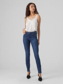Vero Moda VMALIA Vita media Slim Fit Jeans -Dark Blue Denim - 10291109